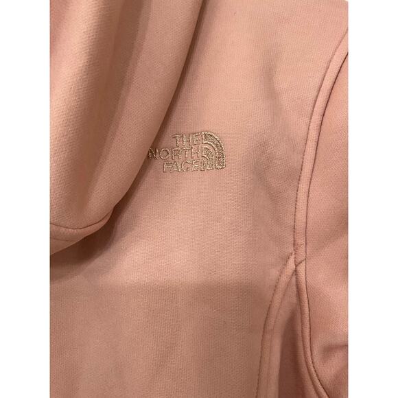 THE NORTH FACE Women's Pink Zip Up Hoodie Fleece Lined Size Small Pockets - Picture 8 of 9